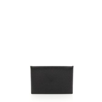Hermes Calvi Card Case Epsom Black 4528156