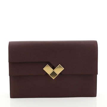 Hermes Fortunio Clutch Evercolor Red 4528158