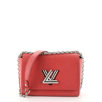 Louis Vuitton Twist Handbag Epi Leather MM Red 452865