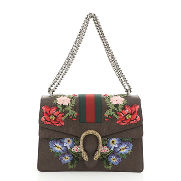 Web Dionysus Bag Embroidered Leather Medium