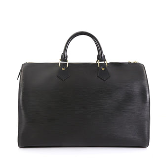 Louis Vuitton Speedy Handbag Epi Leather 35 Black 45304100