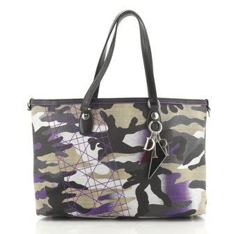 Christian Dior Open Tote Limited Edition Anselm Reyle Camouflage Canvas Medium