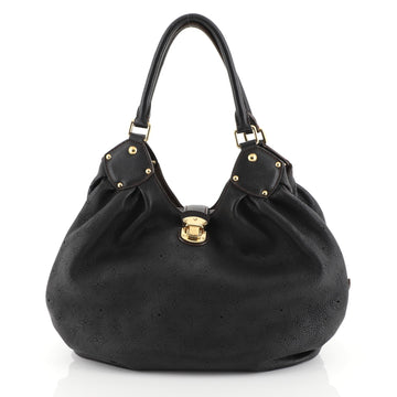 Louis Vuitton L Hobo Mahina Leather Black 45304122