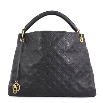 Louis Vuitton Artsy Handbag Monogram Empreinte Leather MM Black 4530426