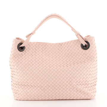 Bottega Veneta Bella Tote Intrecciato Nappa Large Pink 4530436
