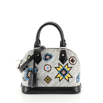 Louis Vuitton Alma Handbag Limited Edition Azteque Epi Leather BB White 4530458