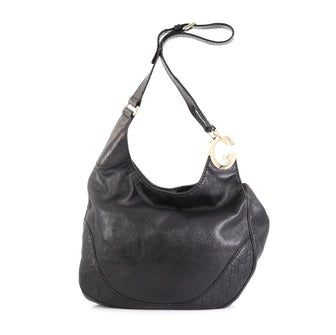 Gucci Charlotte Messenger Bag Leather Medium Black 4530462