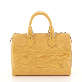 Louis Vuitton Speedy Handbag Epi Leather 25 Yellow 4530465