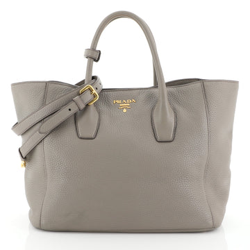 Prada Twin Shopping Tote Vitello Daino Medium