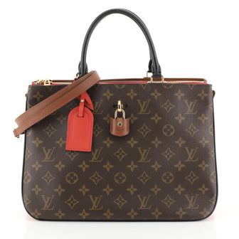 Louis Vuitton Millefeuille Handbag Monogram Canvas and Leather  Red 45316100