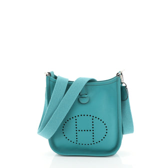 Hermes Evelyne Crossbody Gen III Epsom TPM Blue 45316116