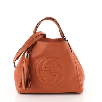 Gucci Soho Shoulder Bag Leather Small Orange 4531617