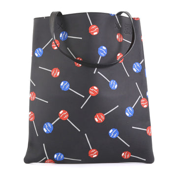 Loewe Tote Printed Leather Medium Black 4531620