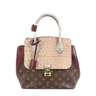 Louis Vuitton Majestueux Tote Monogram Canvas and Exotics PM Red 4531635