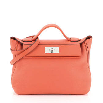Hermes 24/24 Handbag Togo with Swift 29 Red 4531649