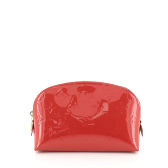 Louis Vuitton Cosmetic Pouch Monogram Vernis Red 4531652