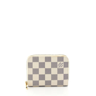 Louis Vuitton Zippy Coin Purse Damier White 4531653