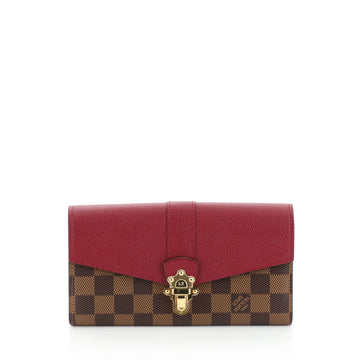 Louis Vuitton Clapton Wallet Damier and Leather Purple 4531655