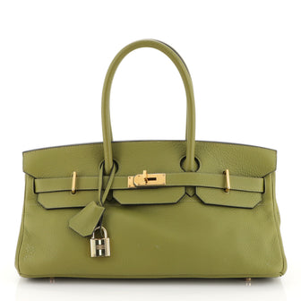 Hermes Birkin JPG Handbag Green Clemence with Gold Hardware 42 Green 4...