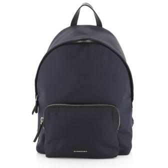 Burberry Abbeydale Backpack Nylon Medium Blue 4531667