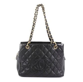 Chanel Petite Timeless Tote Quilted Caviar Black 4531673