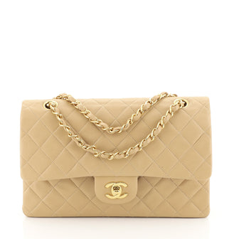 Vintage Classic Double Flap Bag Quilted Lambskin Medium