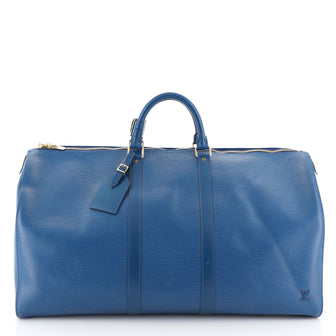 Louis Vuitton Keepall Bag Epi Leather 55 Blue 4531694