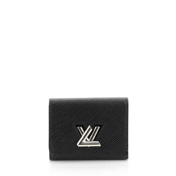 E2304701 Louis Vuitton Twist Wallet Black Epi GJQH8QB CALI 102423