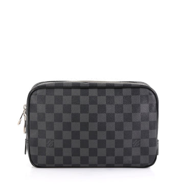 Louis Vuitton Toiletry Pouch Damier Graphite GM Black 453182