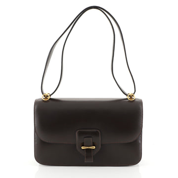 Hermes Bardo Golf Shoulder Bag Box Calf Brown 453261