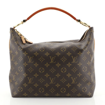 Louis Vuitton Sully Handbag Monogram Canvas PM Brown 453603