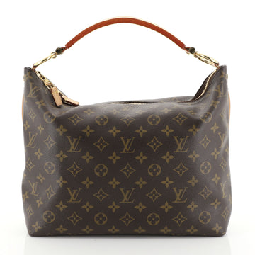 Louis Vuitton Sully Handbag Monogram Canvas PM Brown 453603