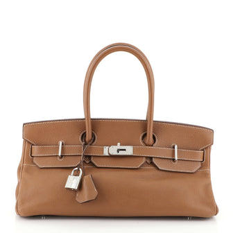 Hermes Birkin JPG Handbag Brown Clemence with Palladium Hardware 42 Brown 4537533