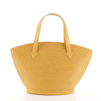 Louis Vuitton Saint Jacques Handbag Epi Leather PM Yellow 453755