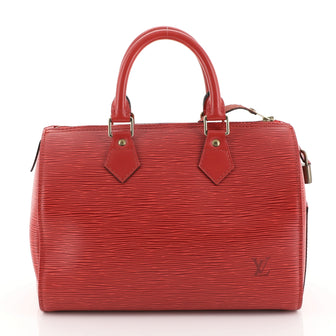 Louis Vuitton Speedy Handbag Epi Leather 25 Red 4537718