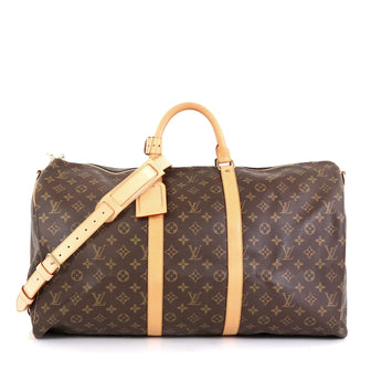 Louis Vuitton Keepall Bandouliere Bag Monogram Canvas 55 Brown 453773