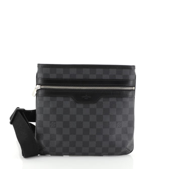 Louis Vuitton Thomas Handbag Damier Graphite Black 453811