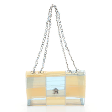 Chanel Naked Patchwork Flap Bag PVC Medium Blue 4539612