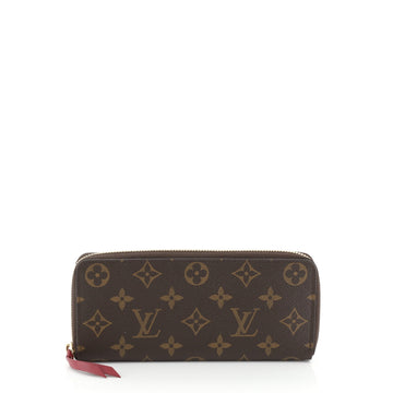 Louis Vuitton Clemence Wallet Monogram Canvas Brown 453963
