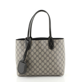 Gucci Reversible Tote GG Print Leather Small Brown 453965