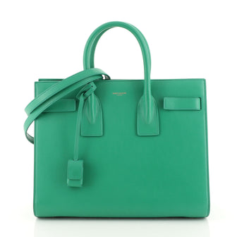 Saint Laurent Sac de Jour Bag Leather Small Green 4539717