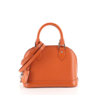Louis Vuitton Alma Handbag Epi Leather BB Orange 453974