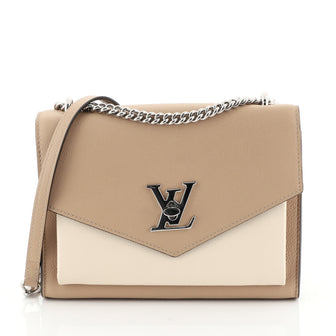 Louis Vuitton Mylockme Handbag Leather BB Neutral 453977