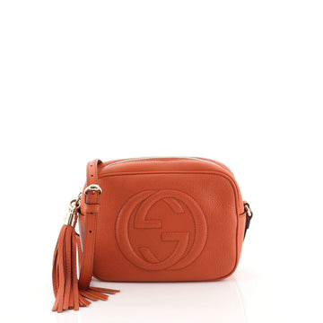 Gucci Soho Disco Crossbody Bag Leather Small Orange 4539812