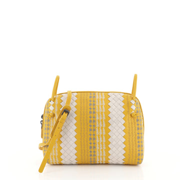 Bottega Veneta Crossbody Bag Stitched Intrecciato Nappa Gray 4539814