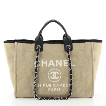 Chanel Deauville Tote Canvas Large