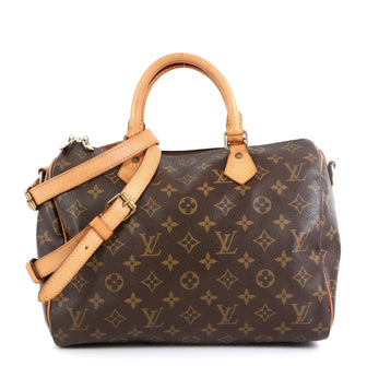 Louis Vuitton Speedy Bandouliere Bag Monogram Canvas 30 Brown 454053