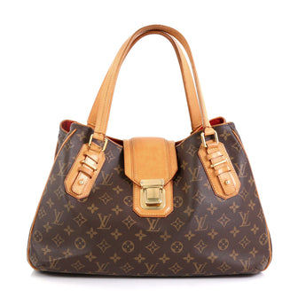 Louis Vuitton Griet Handbag Monogram Canvas Brown 454151