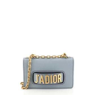 Christian Dior J'adior Flap Bag Leather Mini Blue 454242