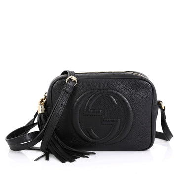 Gucci Soho Disco Crossbody Bag Leather Small Black 45427106